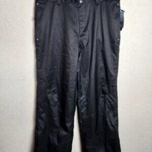 White Sierra Men's Bozo Shell Ski Snowboard Pants Black Size L NWT